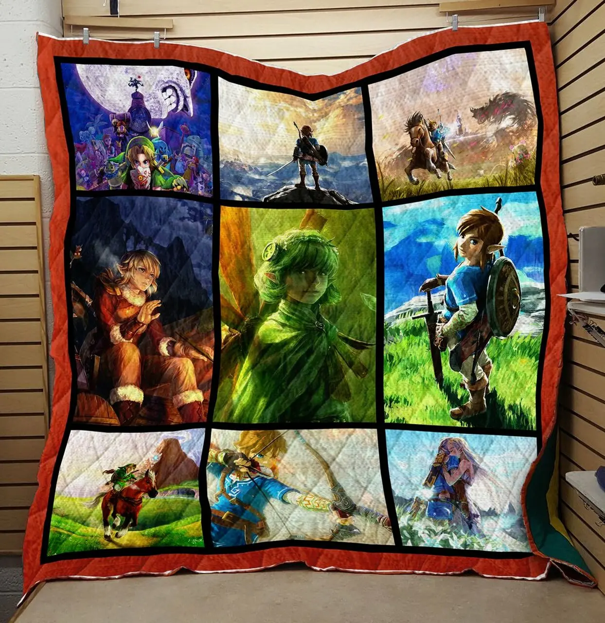 The Legend Of Zelda Fight Quilt V1 Quilt and Home Decor