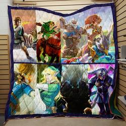 The Legend Of Zelda Fight Quilt V2  Quilt and Home Decor