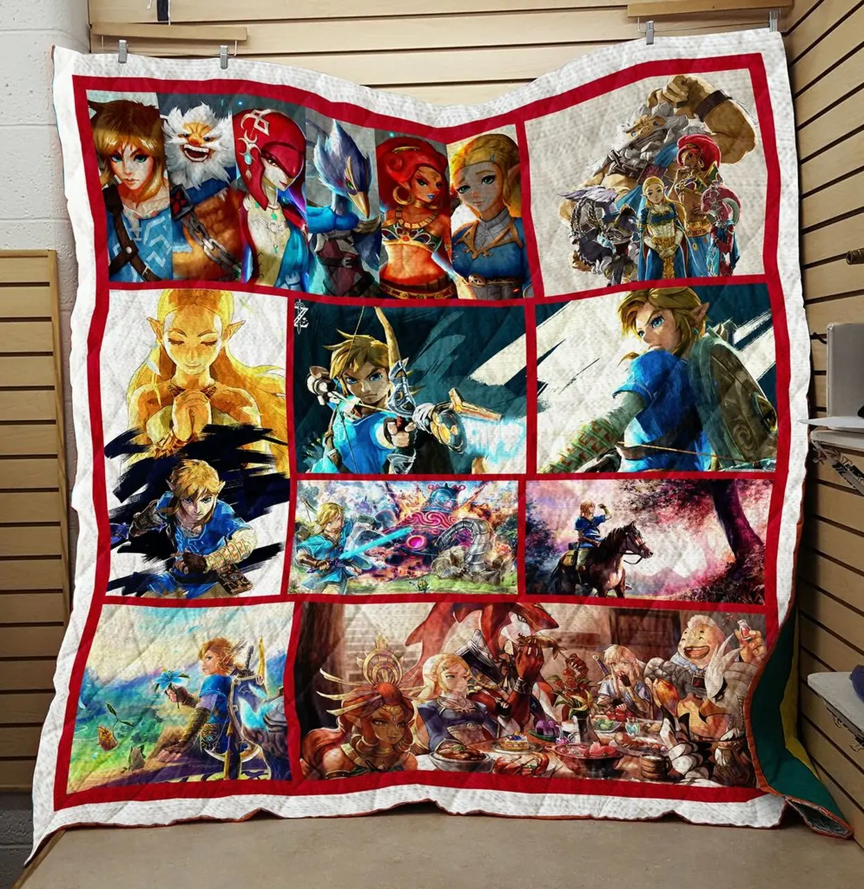 The Legend Of Zelda Fight Quilt V3 Quilt and Home Decor