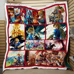 The Legend Of Zelda Fight Quilt V3  Quilt and Home Decor
