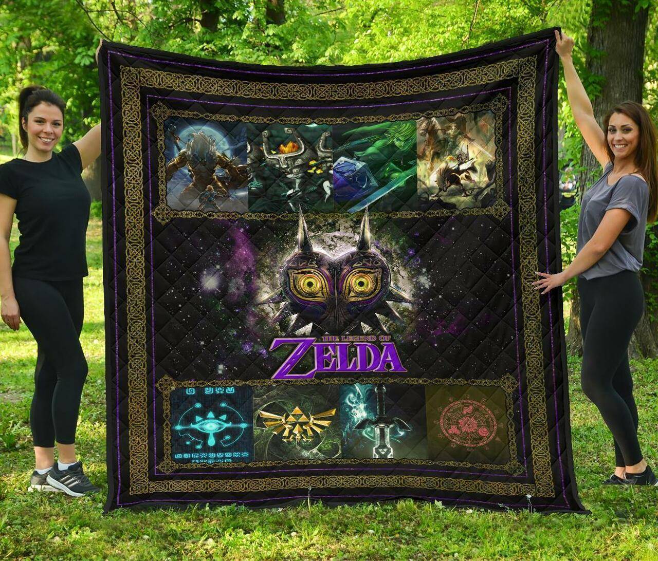 The Legend Of Zelda MajoraS Mask Gift Idea Quilt and Home Decor