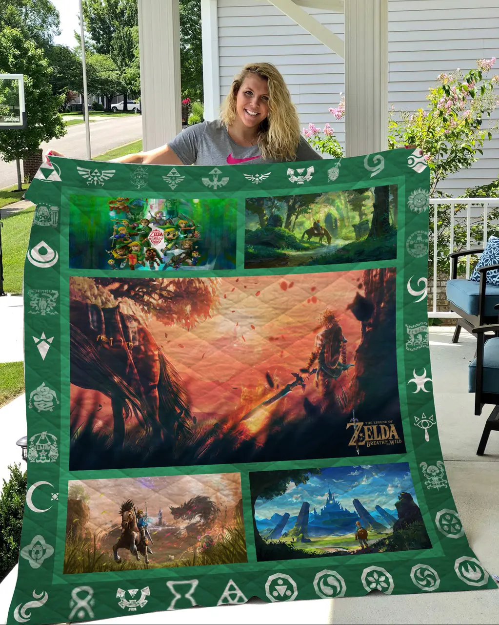 The Legend Of Zelda Quilt Blanket 03 and Home Decor