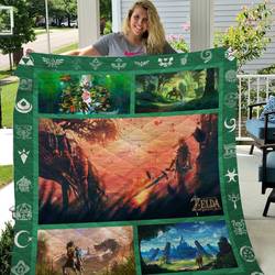 The Legend Of Zelda Quilt Blanket 03      and Home Decor