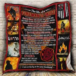 The Life Of A Fireman’S Wife Quilt and Home Decor