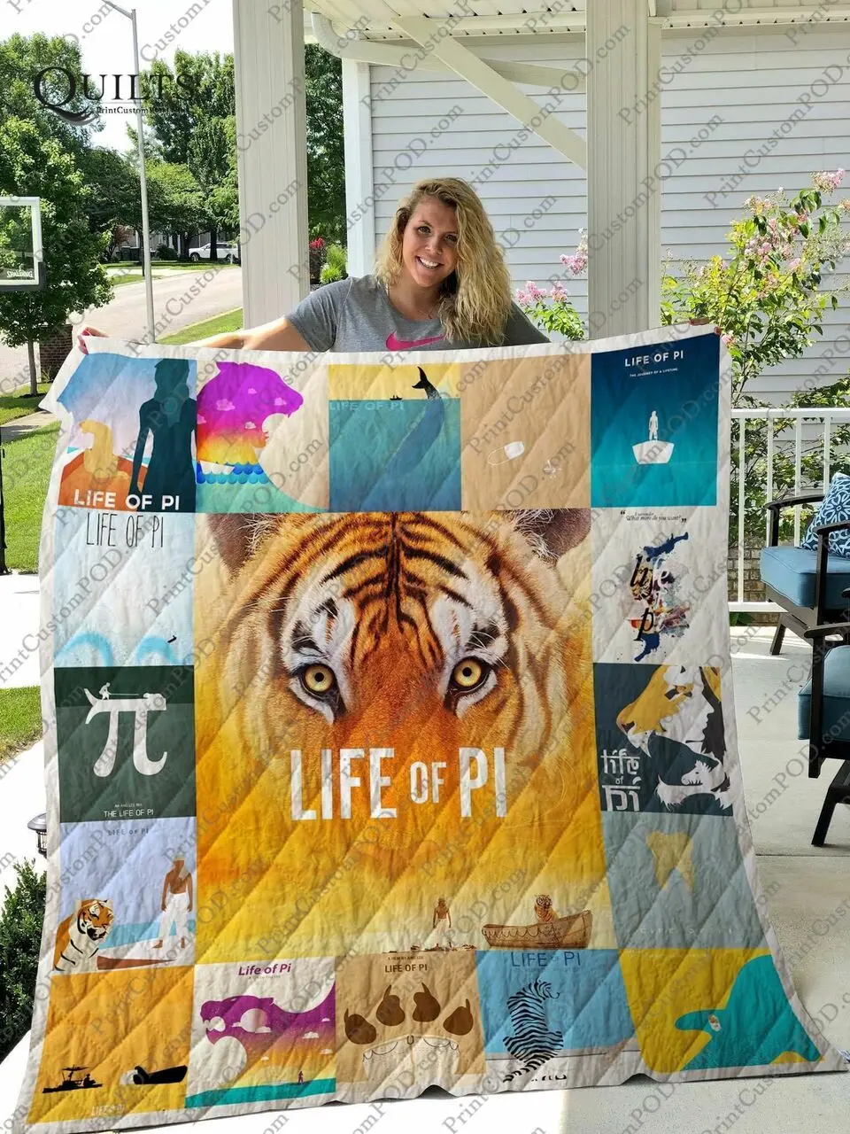 The Life Of Pi Quilt Blanket and Home Decor