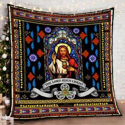 The Lord Jesus Christ Quilt Blanket and Home Decor