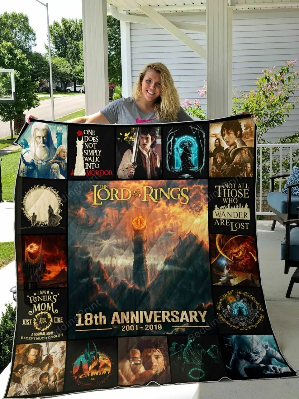 The Lord Of The Rings All Season Plus Size Quilt Blanket and Home Decor