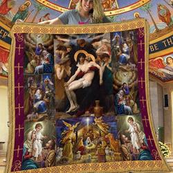 The Mother Of Jesus Quilt Blanket Dhc1401822Vt and Home Decor