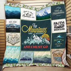 The Mountains Are Calling And I Must Go Quilt -Bt04_0908  Quilt and Home Decor