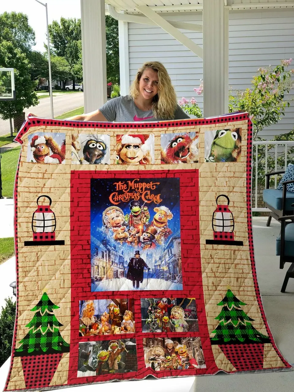 The Muppet Christmas Carol Quilt Blanket and Home Decor