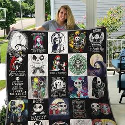 The Nightmare Before Christmas T Shirt Quilt Blanket 02 and Home Decor