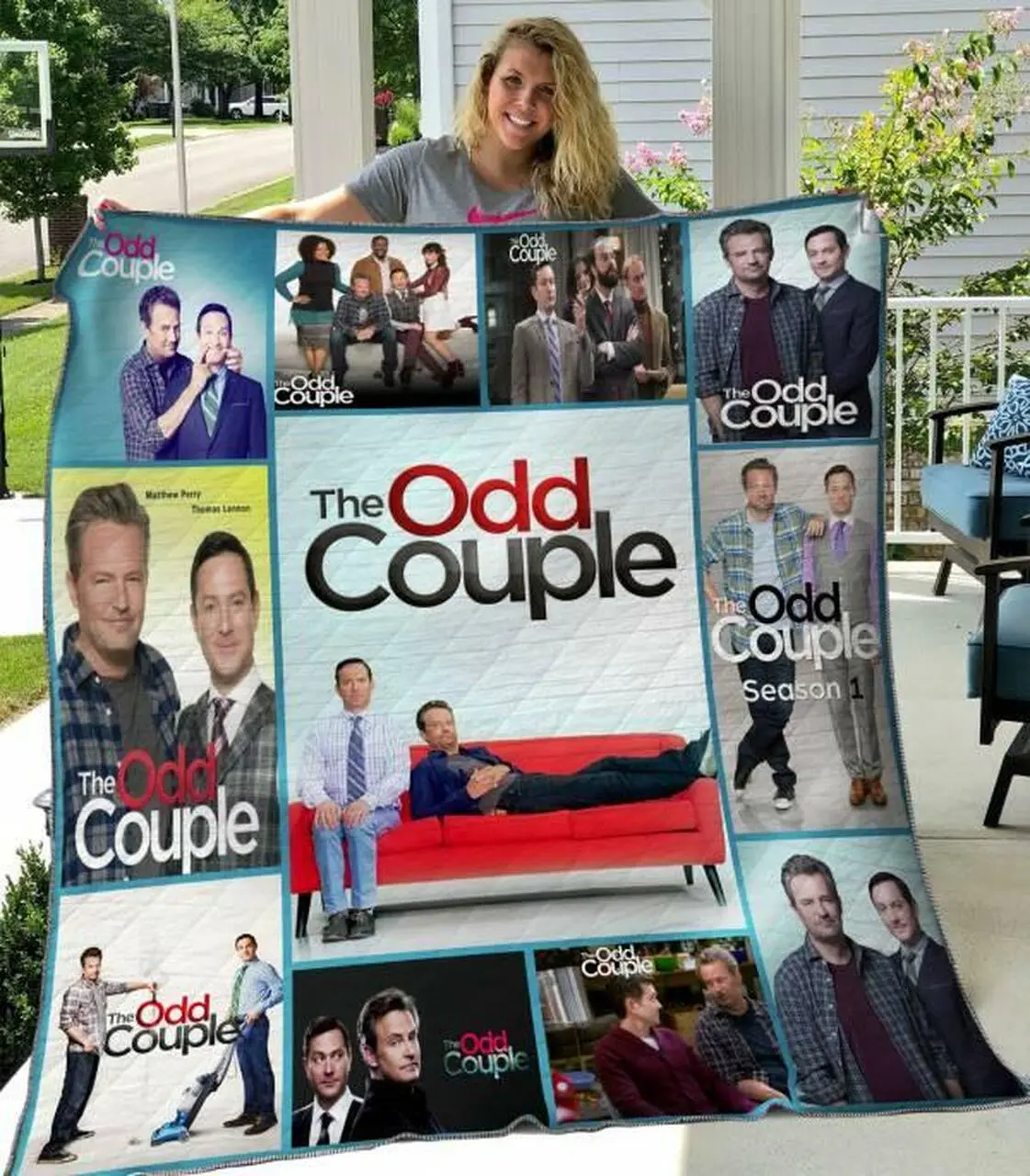 The Odd Couple Quilt Blanket Hvt110610 Quilt and Home Decor