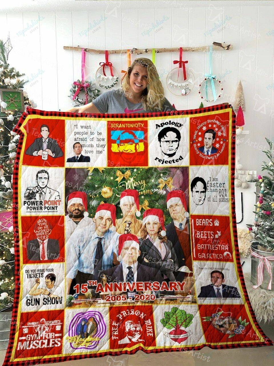 The Office Quilt Blanket 02198 and Home Decor