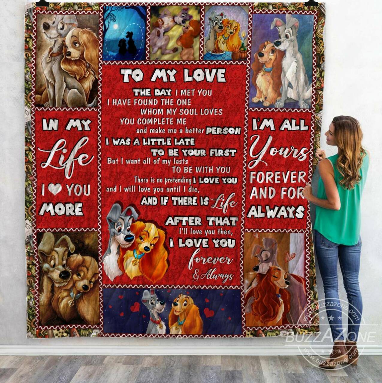 The One Whom My Soul Loves Lady The Tramp Bt Quilt and Home Decor