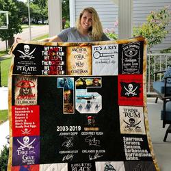 The Pirates Of Caribbean Quilt Blanket and Home Decor
