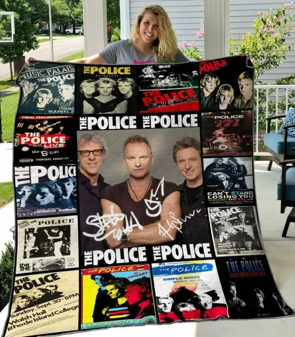 The Police Quilt Blanket Hvt280525 Quilt and Home Decor