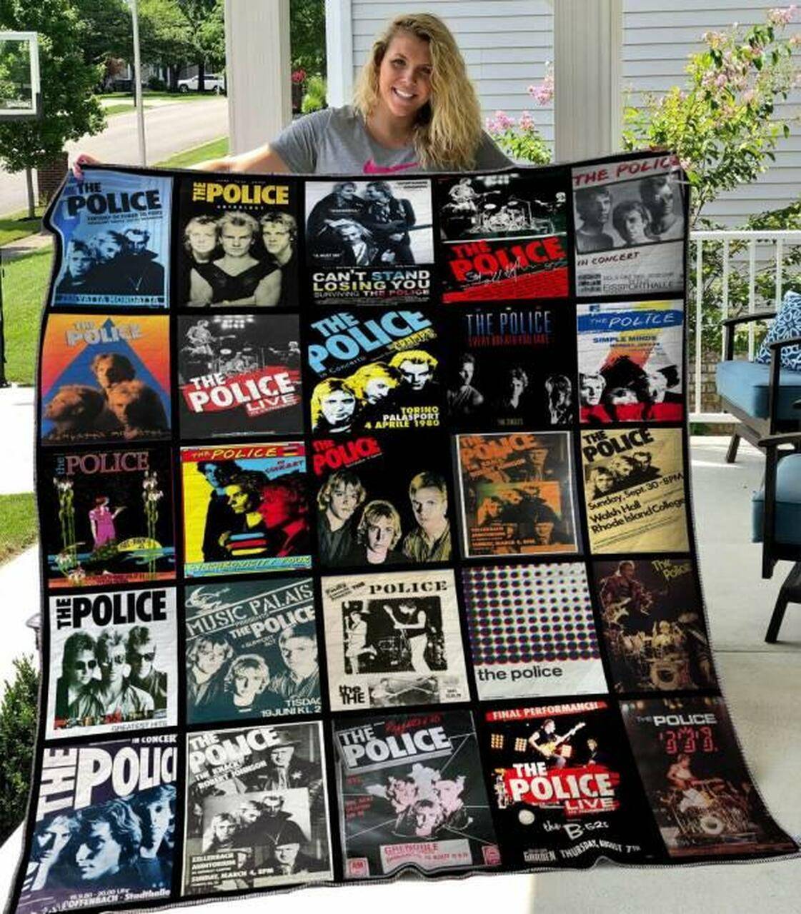 The Police Quilt Blanket Hvt280526 Quilt and Home Decor