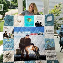 The Pursuit Of Happiness Quilt Blanket and Home Decor