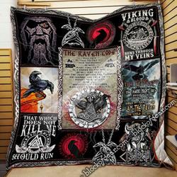 The Raven Code Odin Viking Quilt  Hothot 040320 and Home Decor