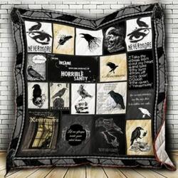 The Raven Nevermore Cl2100501Mdq Quilt Blanket and Home Decor