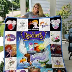 The Rescuers Quilt Blanket For Fans and Home Decor