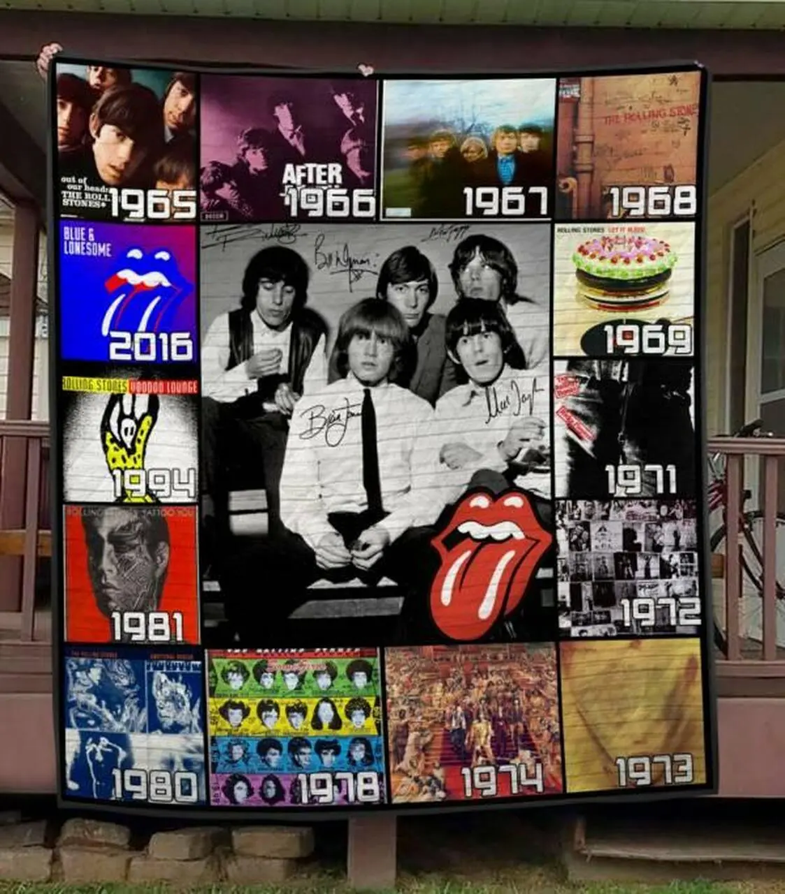 The Rolling Stones Quilt Blanket Hvt310526 Quilt and Home Decor