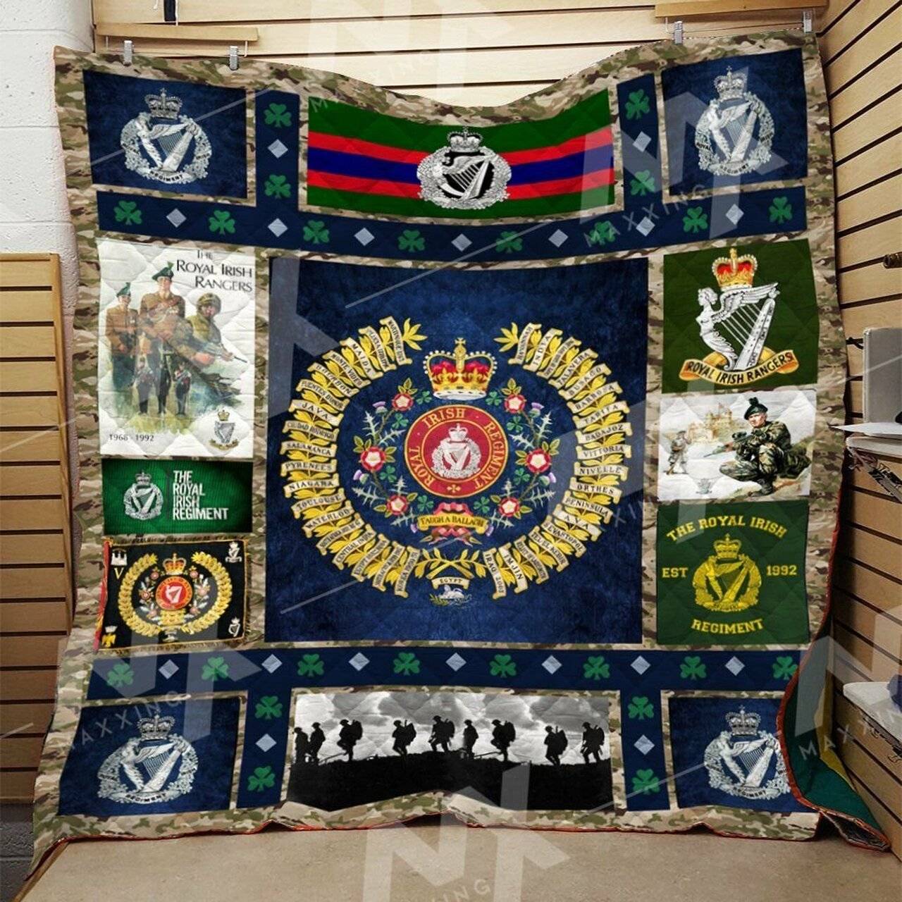 The Royal Irish Regiment Quilt Blanket Dhc0910222Vt and Home Decor