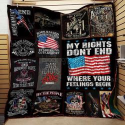 The Second Amendment Ah Quilt Derqsr and Home Decor