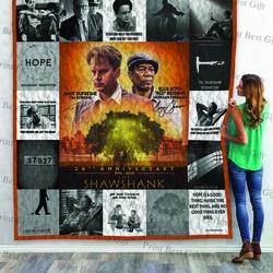 The Shawshank Redemption Poster Quilt Blanket Ver 3      and Home Decor