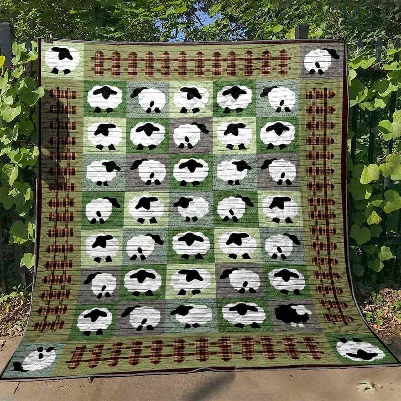 The Sheep Pk270555 Quilt Blanket and Home Decor