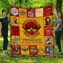 The Silence Of The Lambs Poster Quilt Blanket and Home Decor
