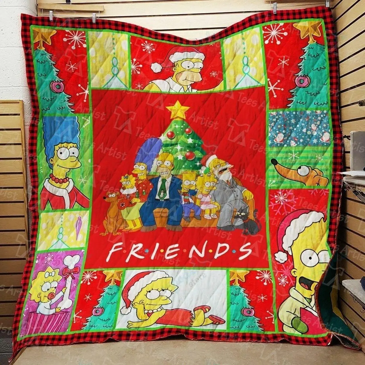 The Simpsons Friends Quilt Blanket 01969 and Home Decor
