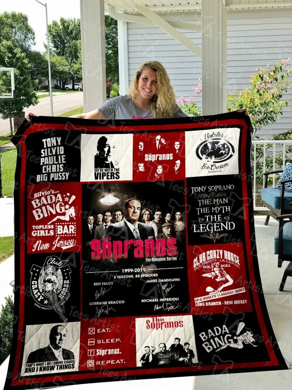 The Sopranos Quilt Blanket 01594 and Home Decor