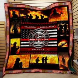 The Thin Red Line Cl2100504Mdq Quilt Blanket and Home Decor