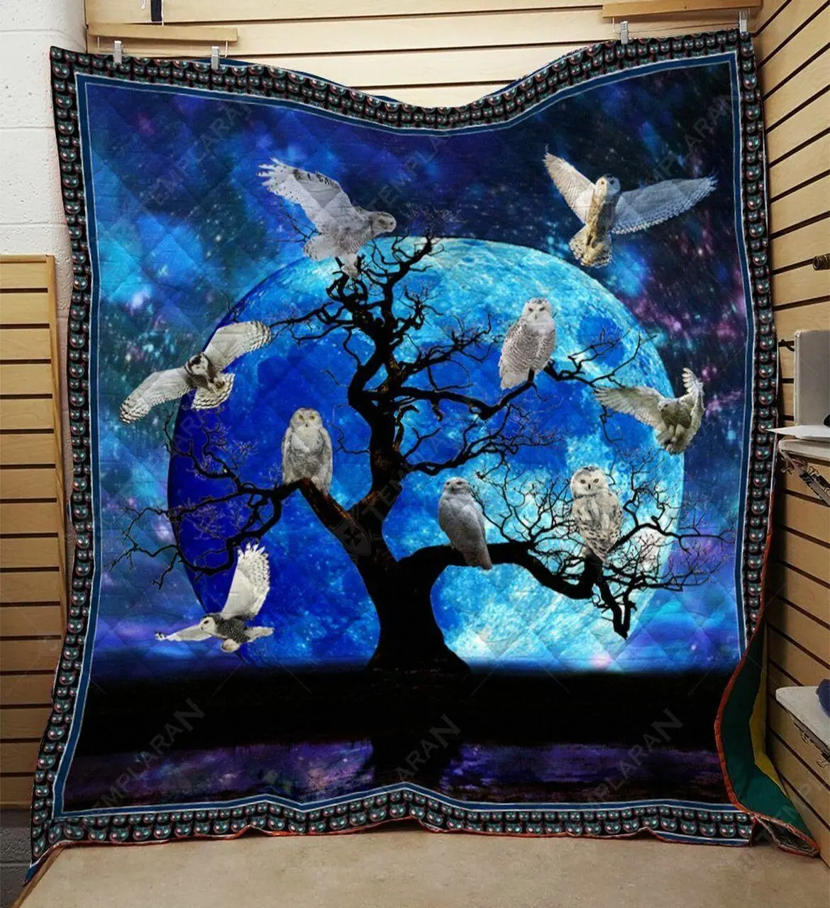 The Tree Of Owl Quilt Iui and Home Decor