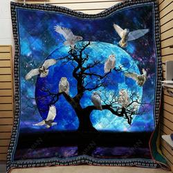 The Tree Of Owl Quilt Iui and Home Decor