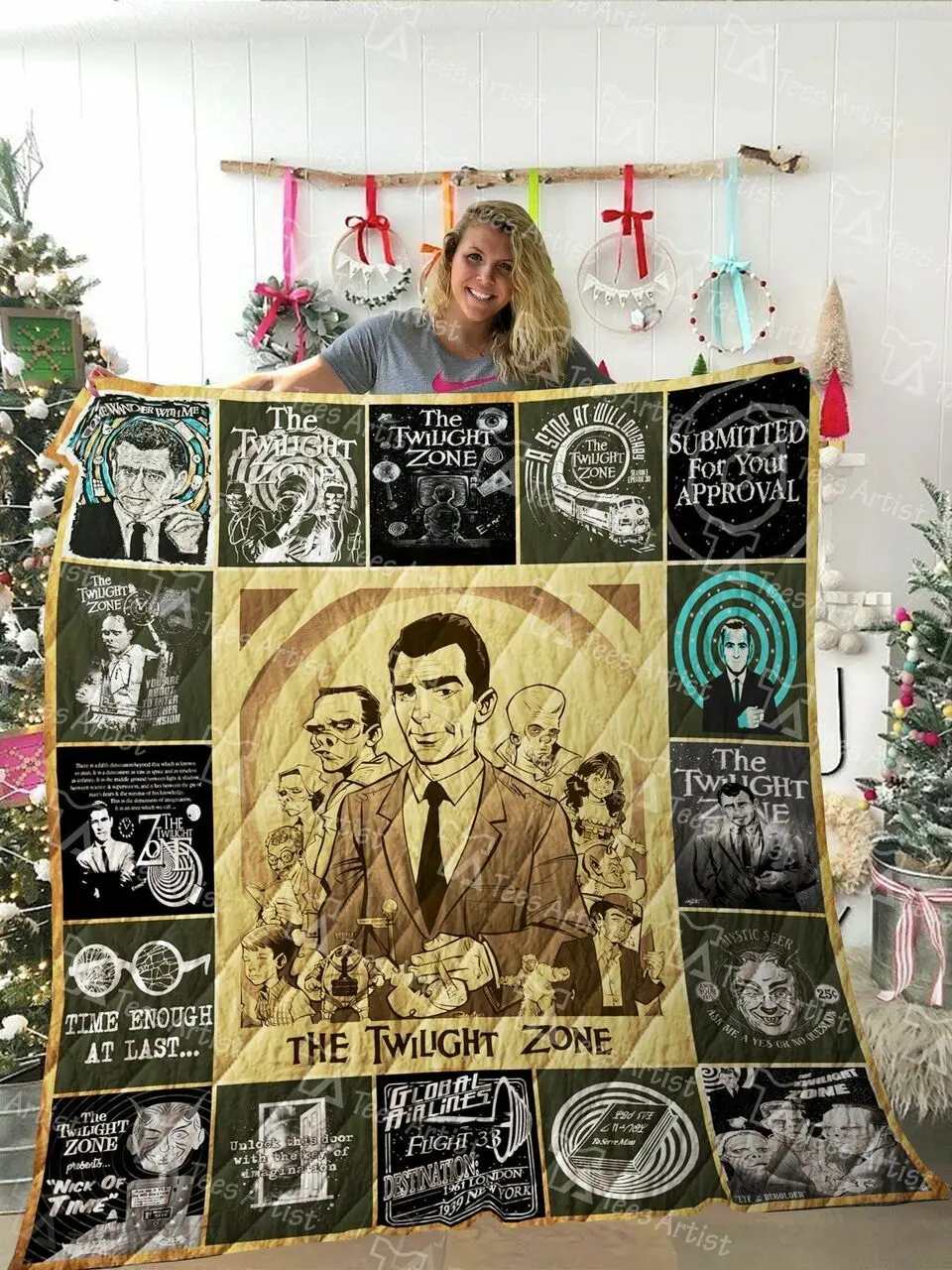 The Twilight Zone Quilt Blanket 02147 and Home Decor