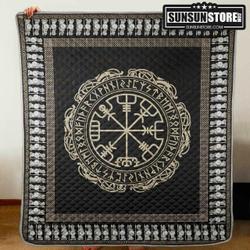 The Vegvisir Symbol Viking Hur Quilt Bevrsx and Home Decor