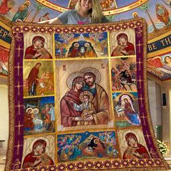 The Virgin Holy Family Quilt Blanket DHC1401786VT and Home Decor