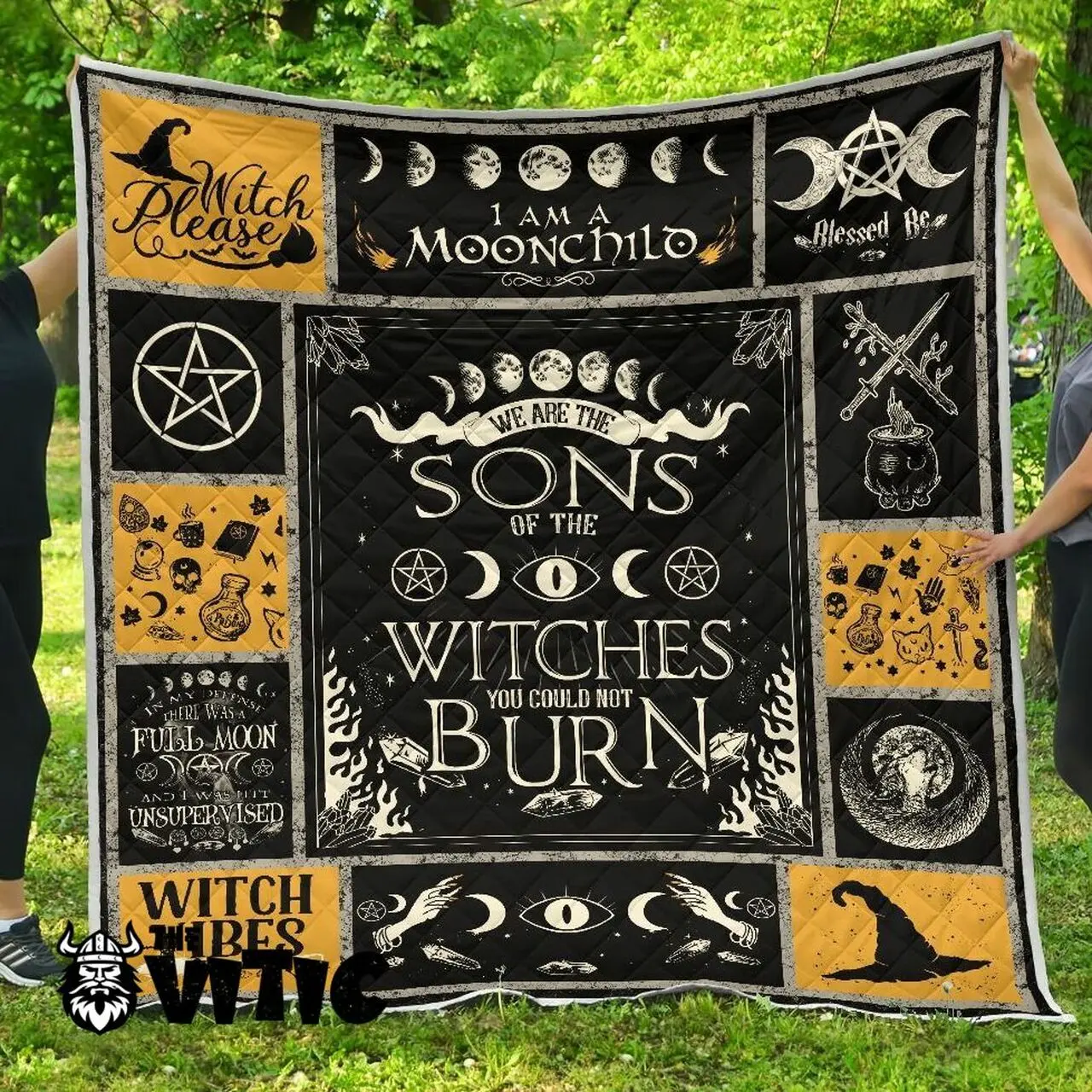 The Vitic™Amazing Wicca Quilt Hd06302 and Home Decor