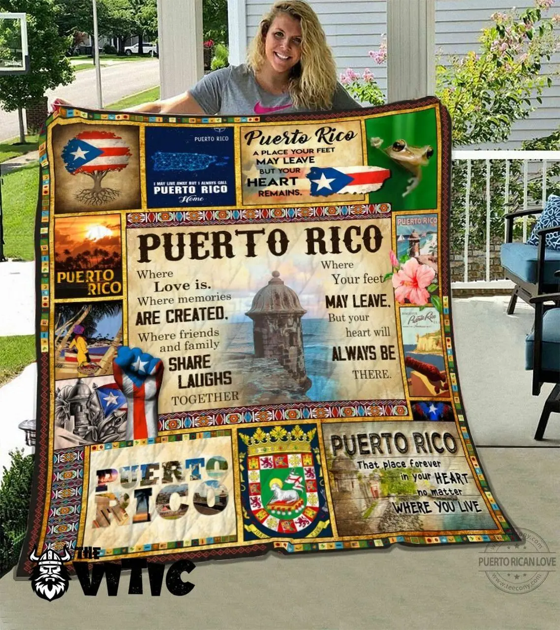 The Vitic™Puerto Rico Quilt Hd06014 and Home Decor