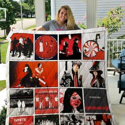 The White Stripes Quilt Blanket 02 and Home Decor