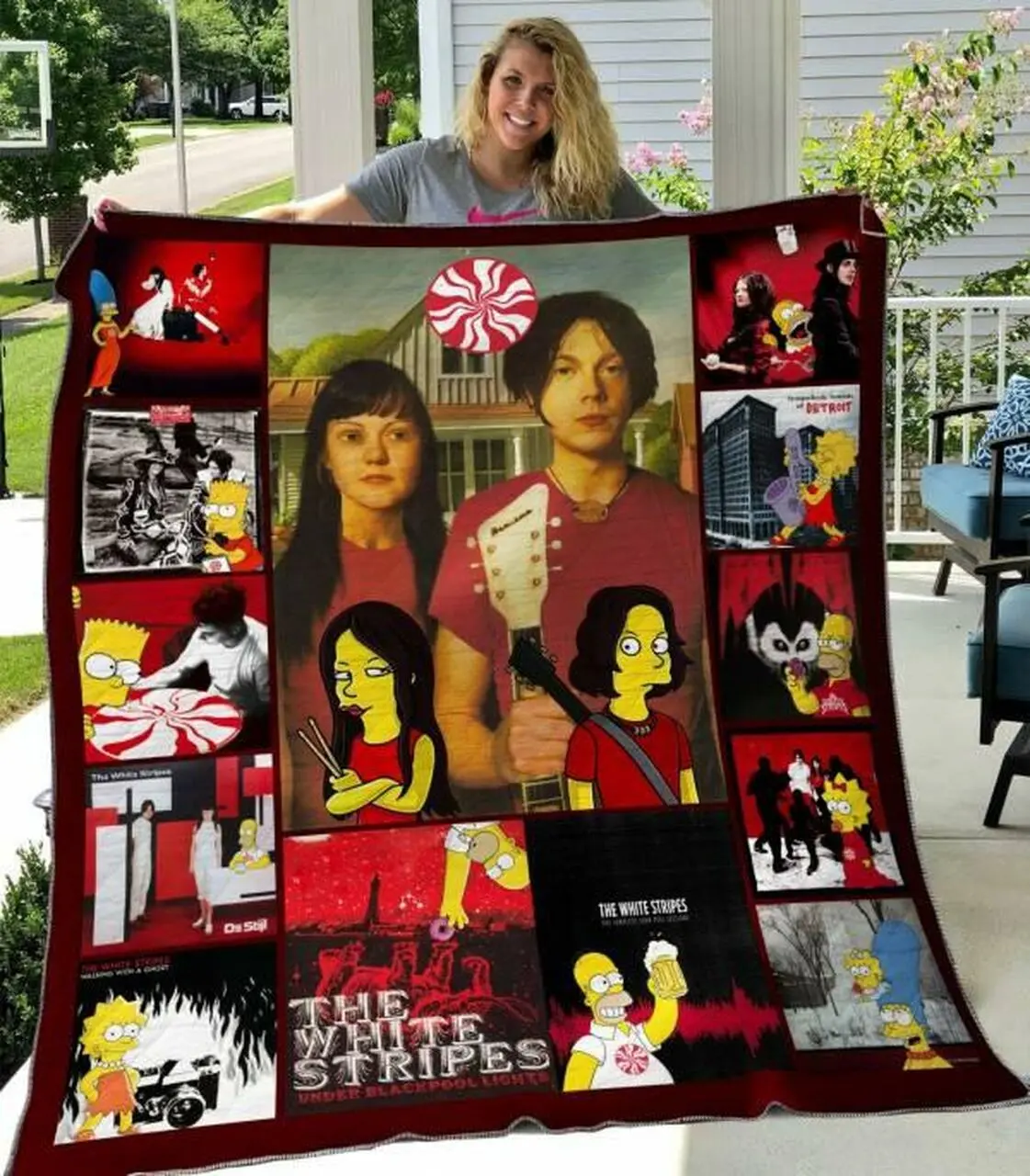 The White Stripes Quilt Blanket Hvt270525 Quilt and Home Decor