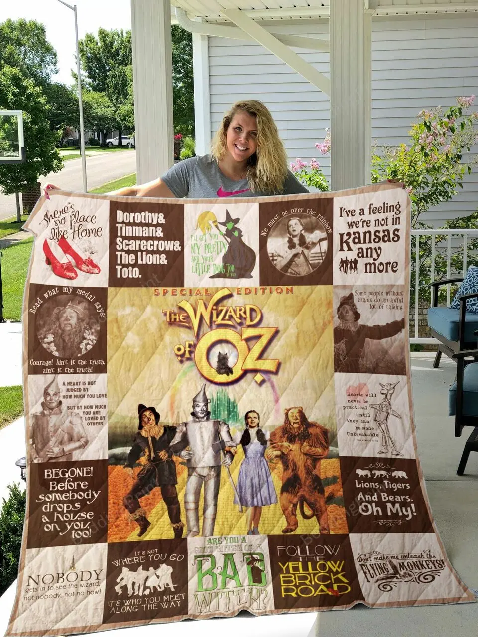 The Wizard Of Oz Quilt Blanket and Home Decor