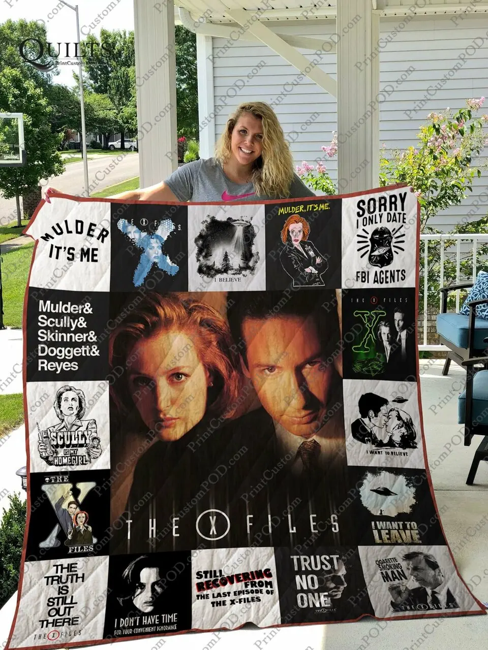 The X Files Quilt Blanket and Home Decor