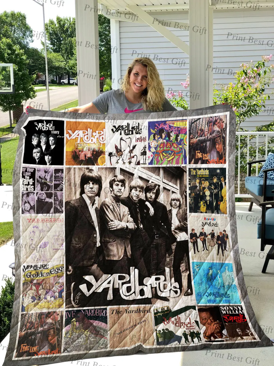 The Yardbirds Albums Cover Poster Quilt and Home Decor