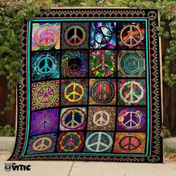 Thevitic™ Hippie Quilt 3D Aop 03864 and Home Decor
