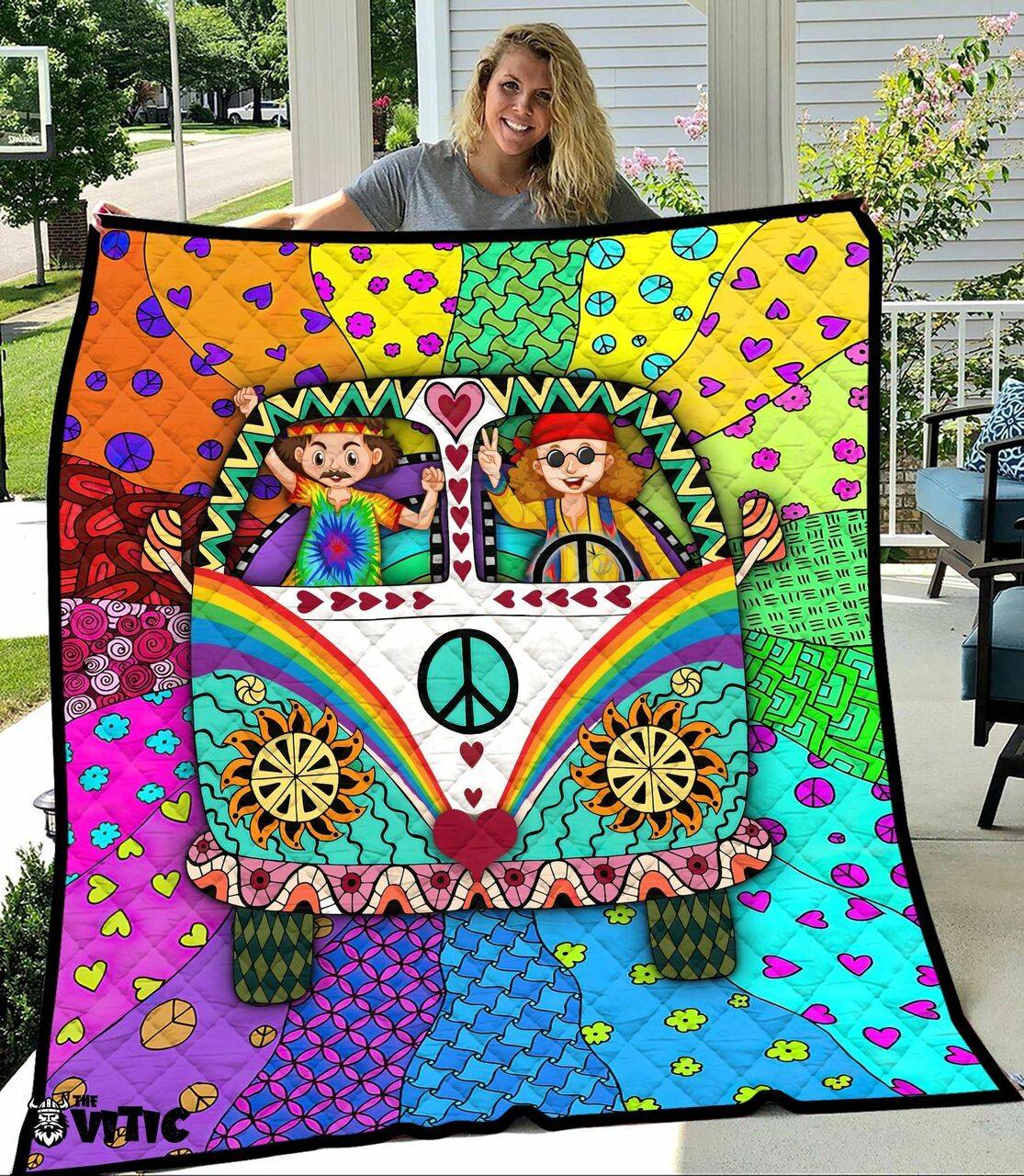 Thevitic™ Hippie Quilt Aop 04083 and Home Decor