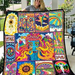 Thevitic™ Hippie Quilt Aop 04120 and Home Decor