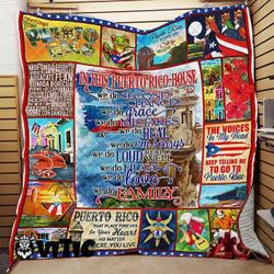 Thevitic™ Puerto Rico Quilt 3D Aop 03416 and Home Decor